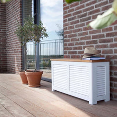 Cinas Classic Kissenbox weiss - Living-Oasis