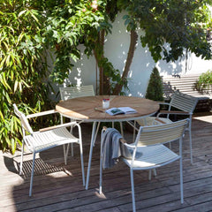 Cinas Ellen Gartentisch 110 weiss - Living-Oasis