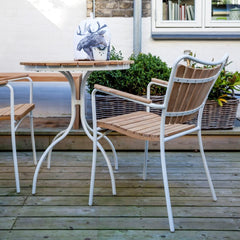 Cinas Ellen Gartentisch 80 weiss - Living-Oasis