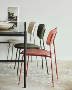 Nordal Esa Dinning Stuhl Rust Red (4er Set) - Living-Oasis